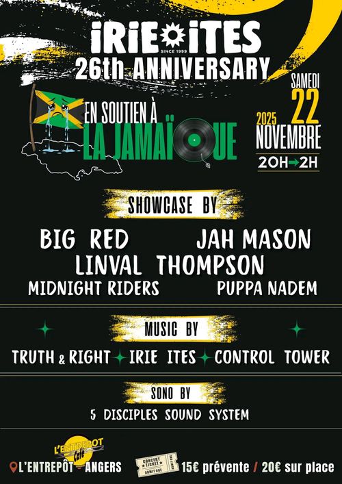 Irie Ites 26th Anniversary ⭐SOLIDARITE JAMAIQUE⭐